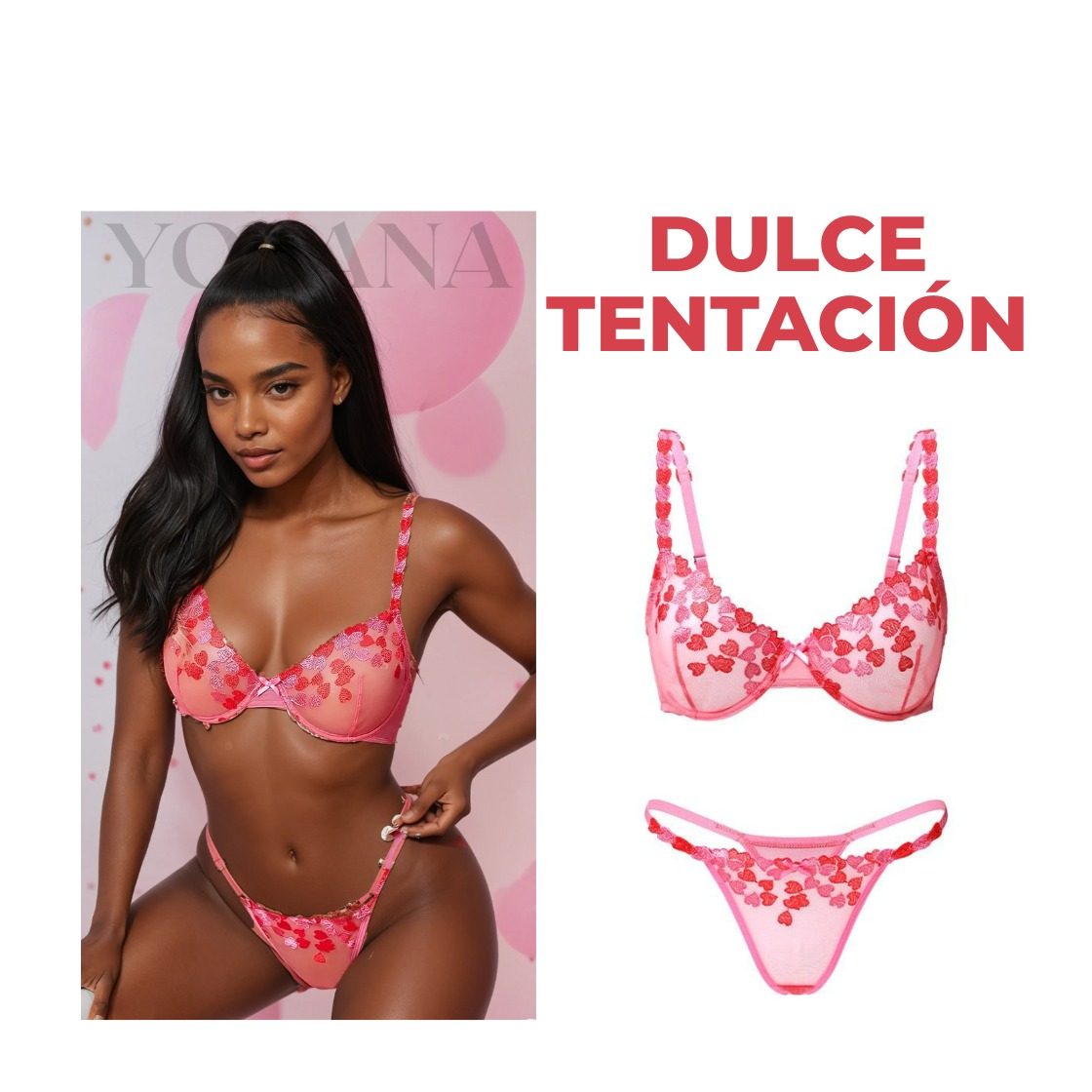 Conjunto de lencería DULCE TENTACIÓN